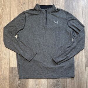Under Armour Charcoal Quarter Zip Long Sleeve Top